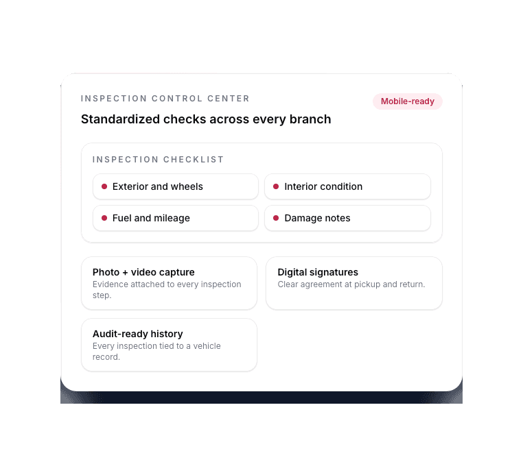 Inspections dashboard preview in Resvo